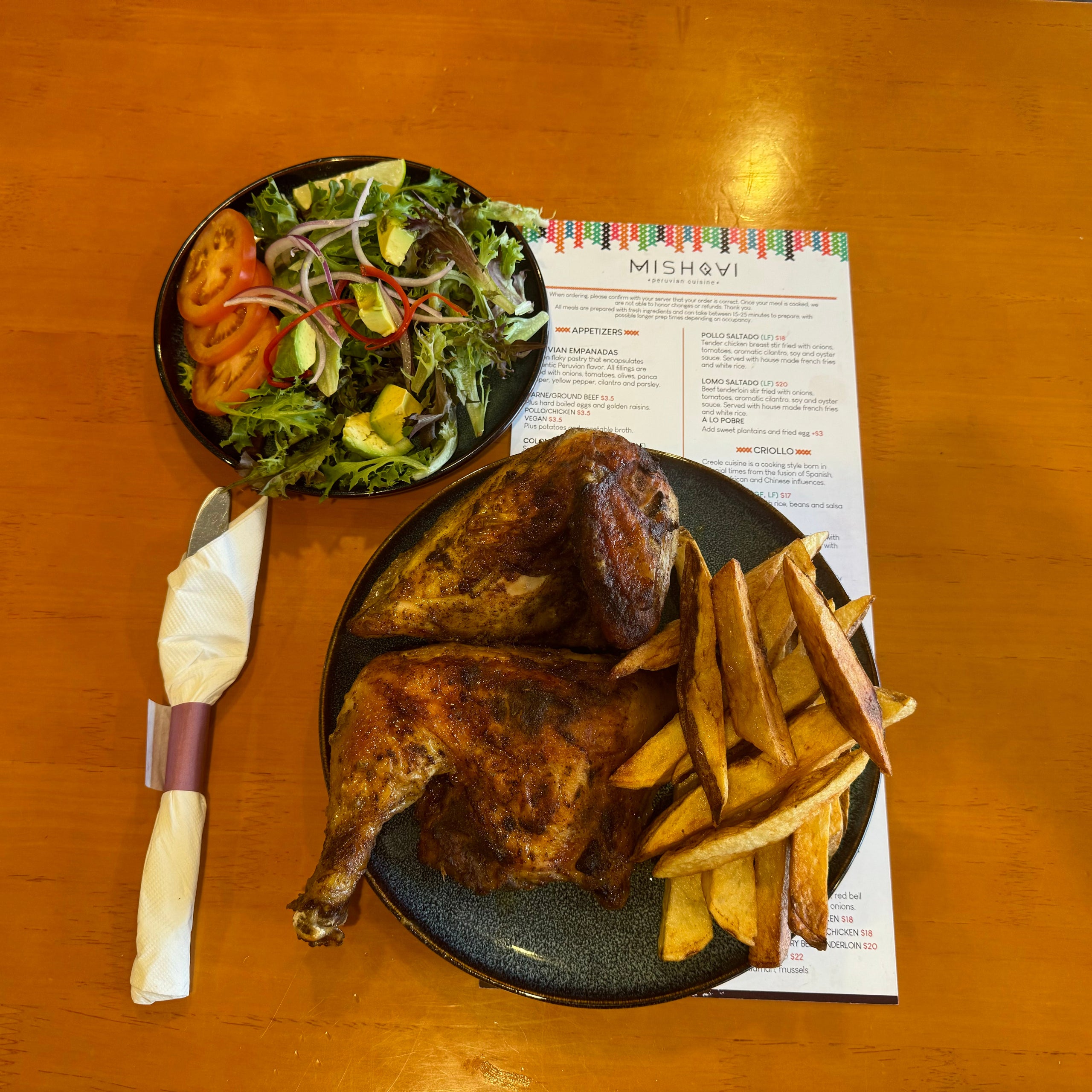 Medio Pollo a la Brasa/ Half Rotisserie Chicken (GF, LF) | Mishqui ...